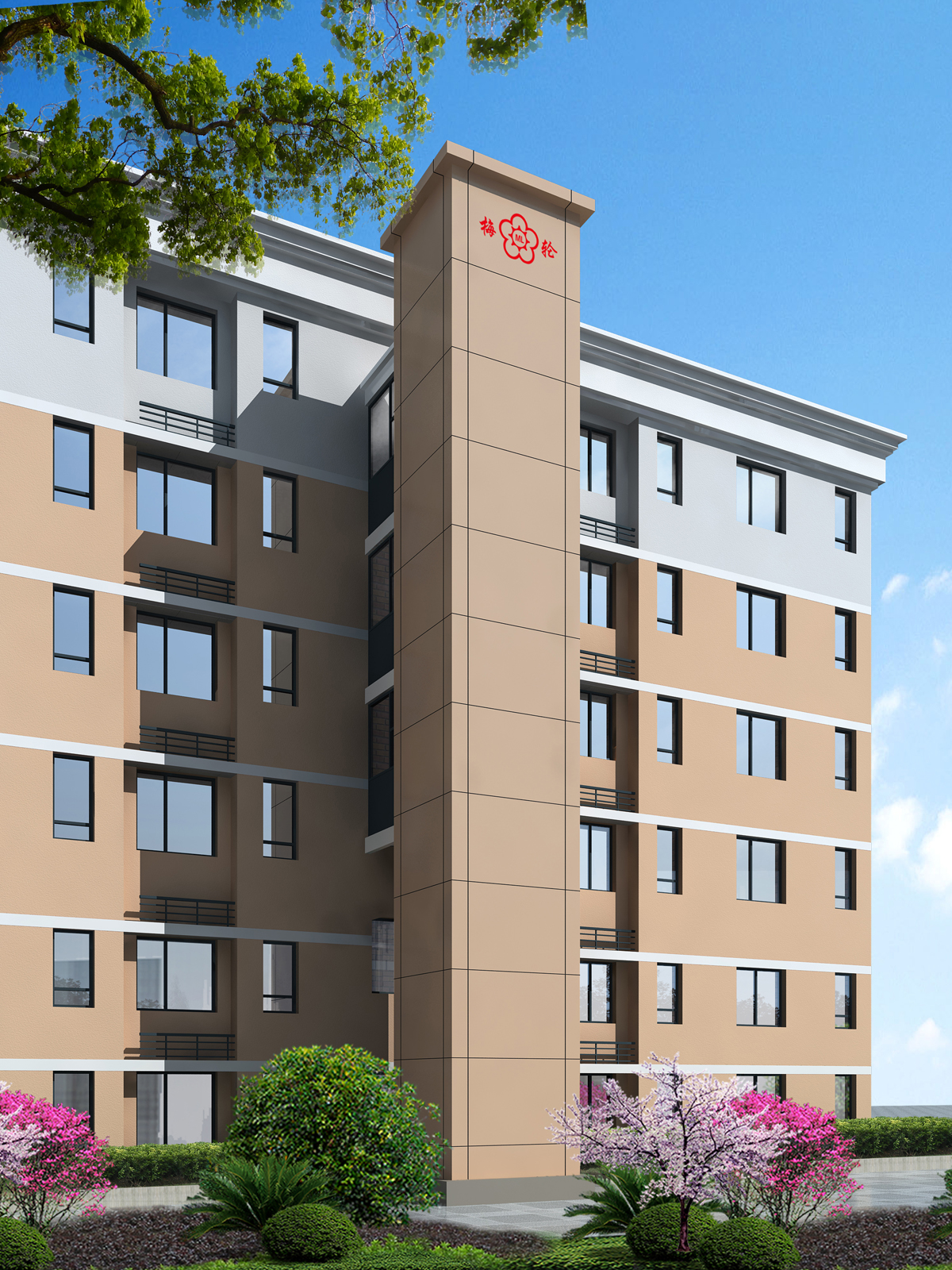 铝合板井道或全彩钢井道